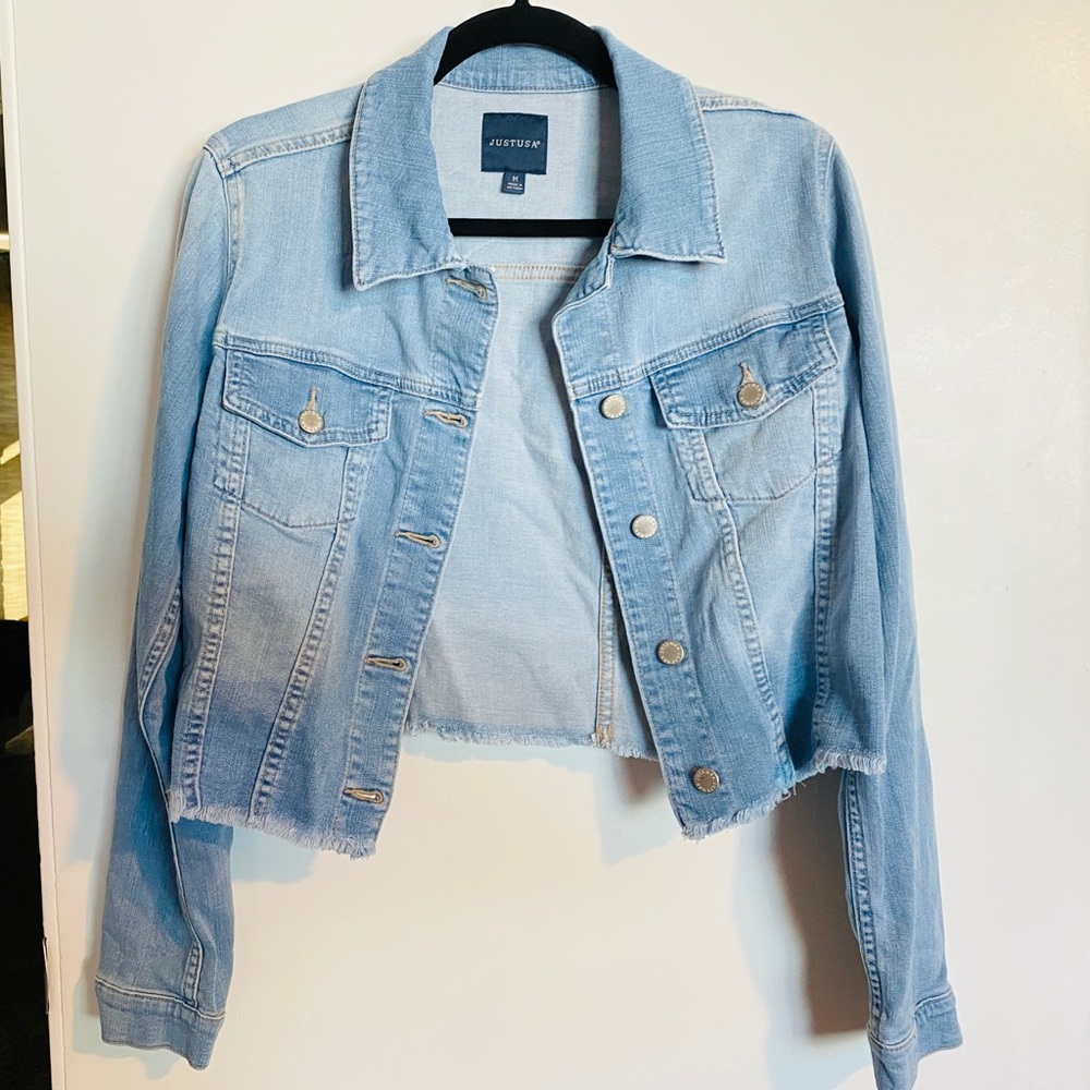 Just USA Cropped Denim Jacket